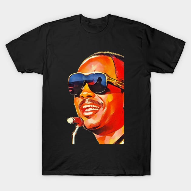 Stevie Wonder T-Shirt by Neon-Arts